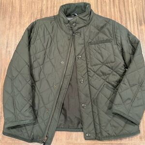 J. Crew Factory Kids Quilted Olive Jacket